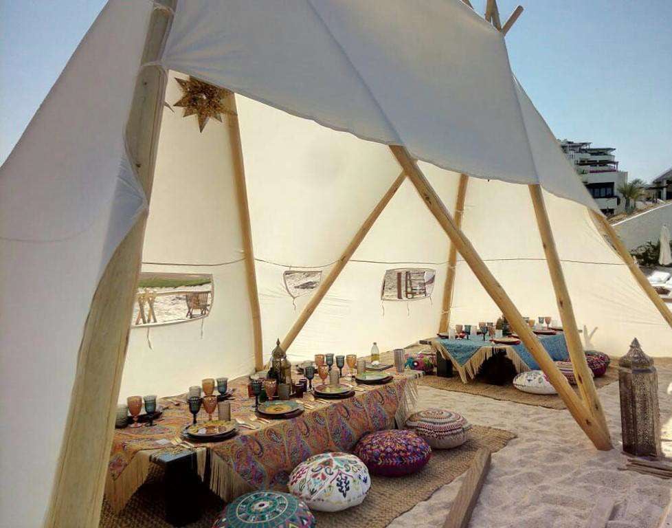 Custom canvas structure for a private event, special design project