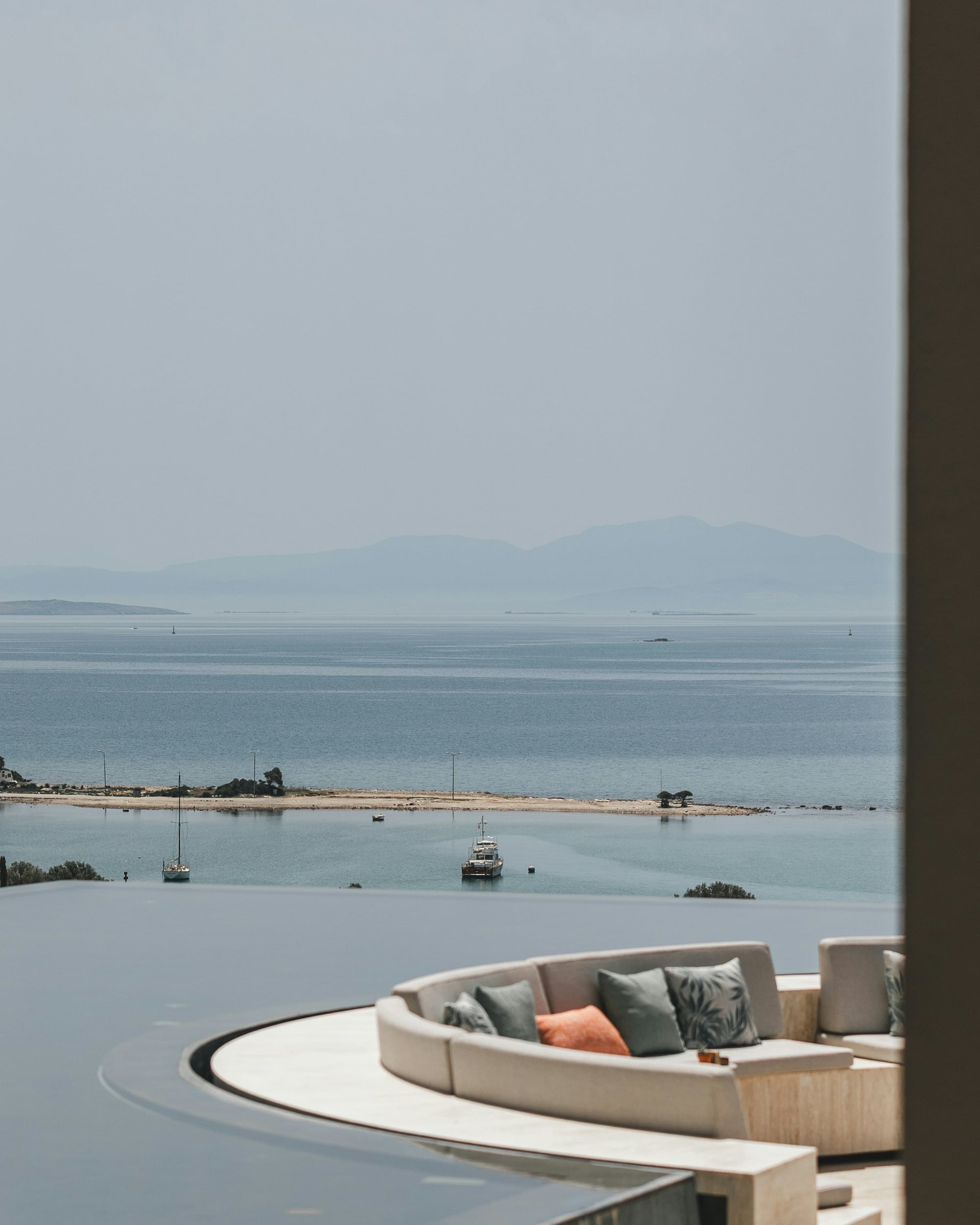 Oceanview terrace lounge, Los Cabos-style luxury setting